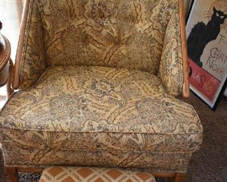 UPHOLSTERED CHAIR & STOOL