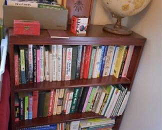 BOOKCASE, BOOKS, GLOBE