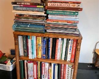 BOOKCASE, COOKBOOKS