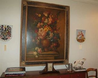 One of several floral paintings