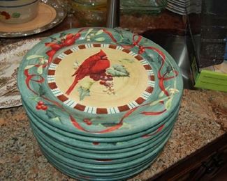 Cardinal dinner plates