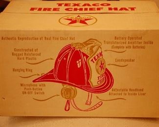 Fire chief helmet features amplifier