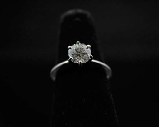 14K White Gold 1.4 Carat Solitaire