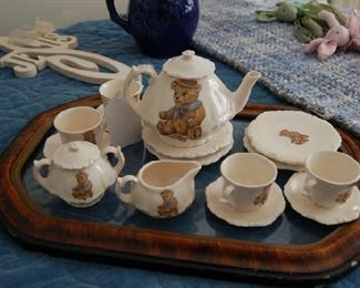 Teddy bear tea set
