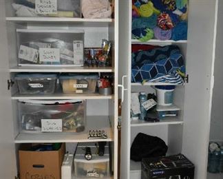 STORAGE CABINETS, HOUSEHOLD, HOT TUB CHEMICALS 