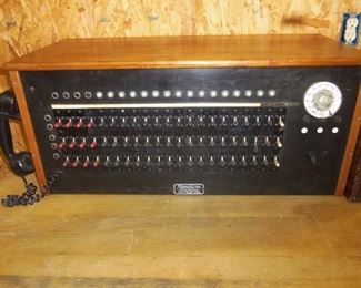 VINTAGE  MONOTYPE BRAND INTERCOM SWITCH BOX USED IN OFFICE BUILDING