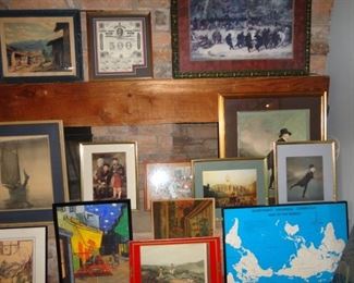 MANY FRAMED ART
