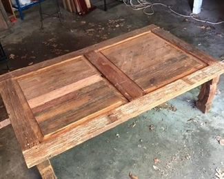 ANTIQUE CHURCH DOOR TABLE