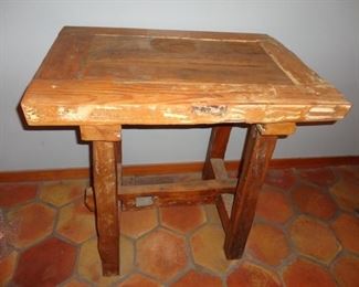 MANY ANTIQUE TABLES