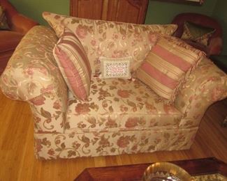 Macy's Living Room Sleeper Sofa and Two Oversized Chairs