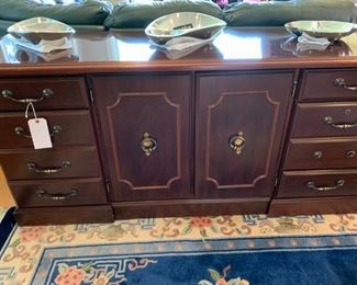 Solid credenza great for storage