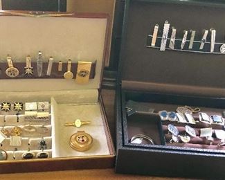 Awesome Costume Jewelry 
Cuff Links and Tie Clips