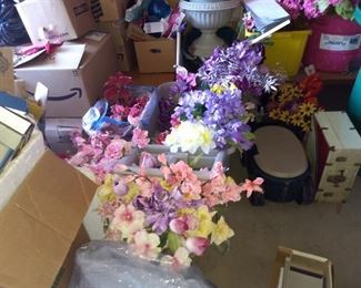 Tons of Plastic Flowers