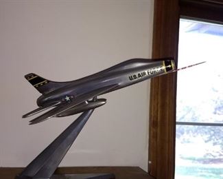 US air Force stainless steel model airplane