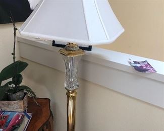 Waterford Crystal standing Lamp - french table sold.