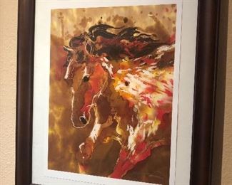 Horse lithograph