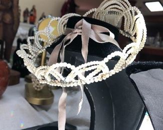 Seed pearl tiara