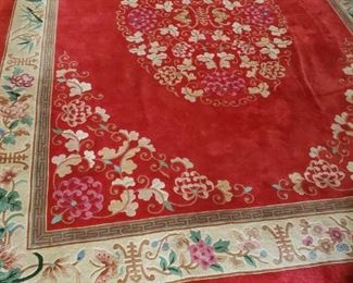 Area rug approximately 9' x 12'