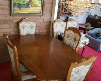 French Provincial dining table (Thomasville)