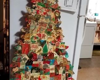 Vintage hand made Christmas trees-One of a kind