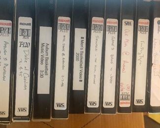 Official Game day tapes , NBA, North Carolina and University of Auburn and others.  