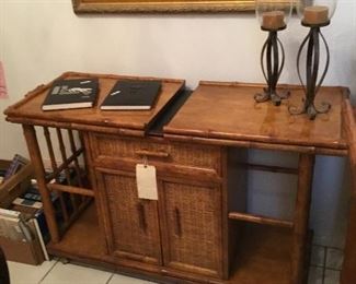 Buffet serving table matches dinette
