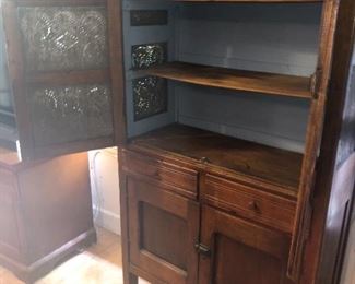 Another view of pie safe, all hardware original and in wonderful condition!