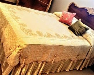 Beautiful, ornate, solid maple bedroom set