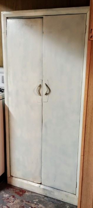 vintage metal cabinet
