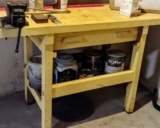 yellow workbench