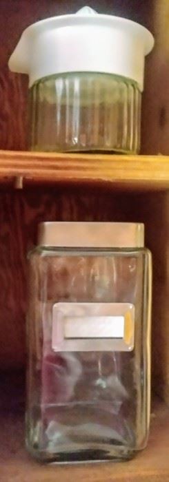 glass juicer; glass canister