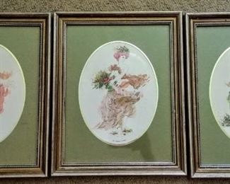 "4 Seasons of Fashion" artwork trio