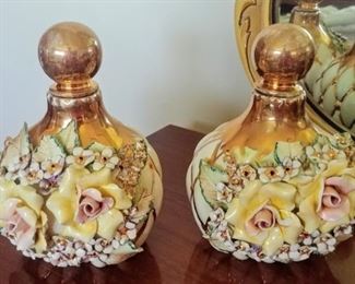 mid-century Holland Mold hand-painted decor
