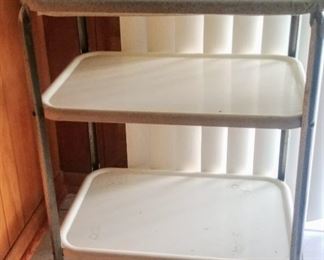 retro metal kitchen cart