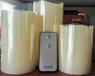 LED Flameless Candle trio with remote