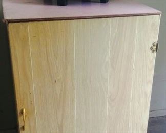 cabinet with pink top