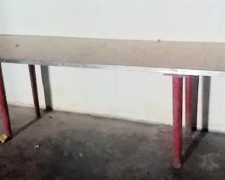 homemade table (Item in basement--please ask to see)