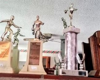 1950's bowling trophies