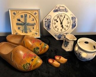 Delft Pottery, Dutch Shoes & Windmill Clocks https://ctbids.com/#!/description/share/181410