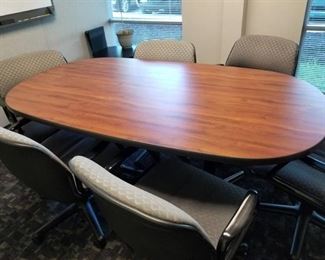 Oval Conference Room Table
