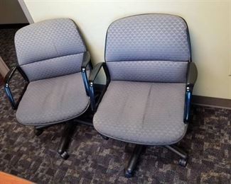 2 Fabric Office Chairs