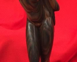 Wooden Hand Carved Lady 