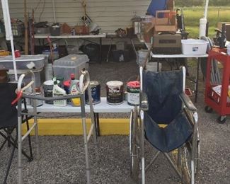 Assorted Medical Equipment, Paints, Welding Items, Cabinets