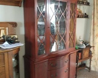 mahogany china cabinet