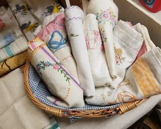 embroidered and charming linens