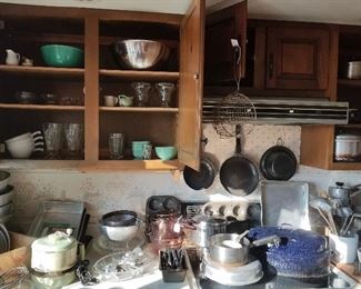 lots of farmhouse kitchen items