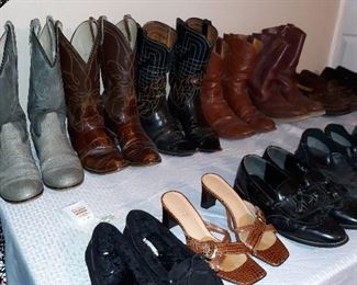 boots, shoes and clothing...