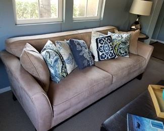 Pottery Barn Suede Couch