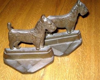 Art Deco Scotty Bookends