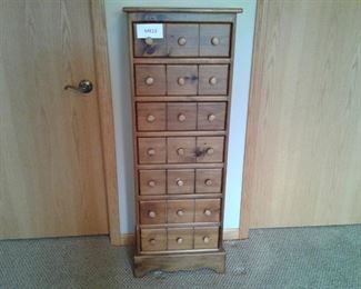 Tall and Narrow Pine Dresser